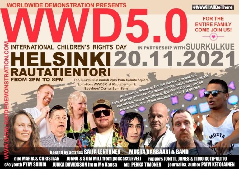 WWD 5.0 SUURKULKUE Helsingissä 20.11.2021