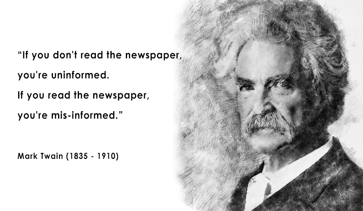 Mark Twain sanomalehdistä